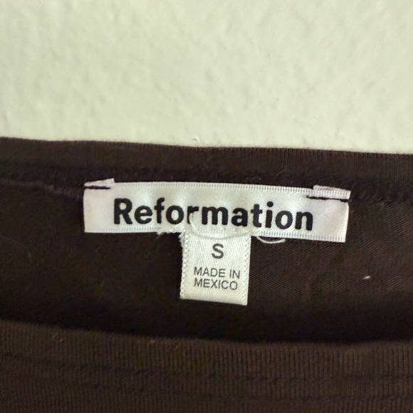 Reformation Brown Riley Top - Picture 3 of 4